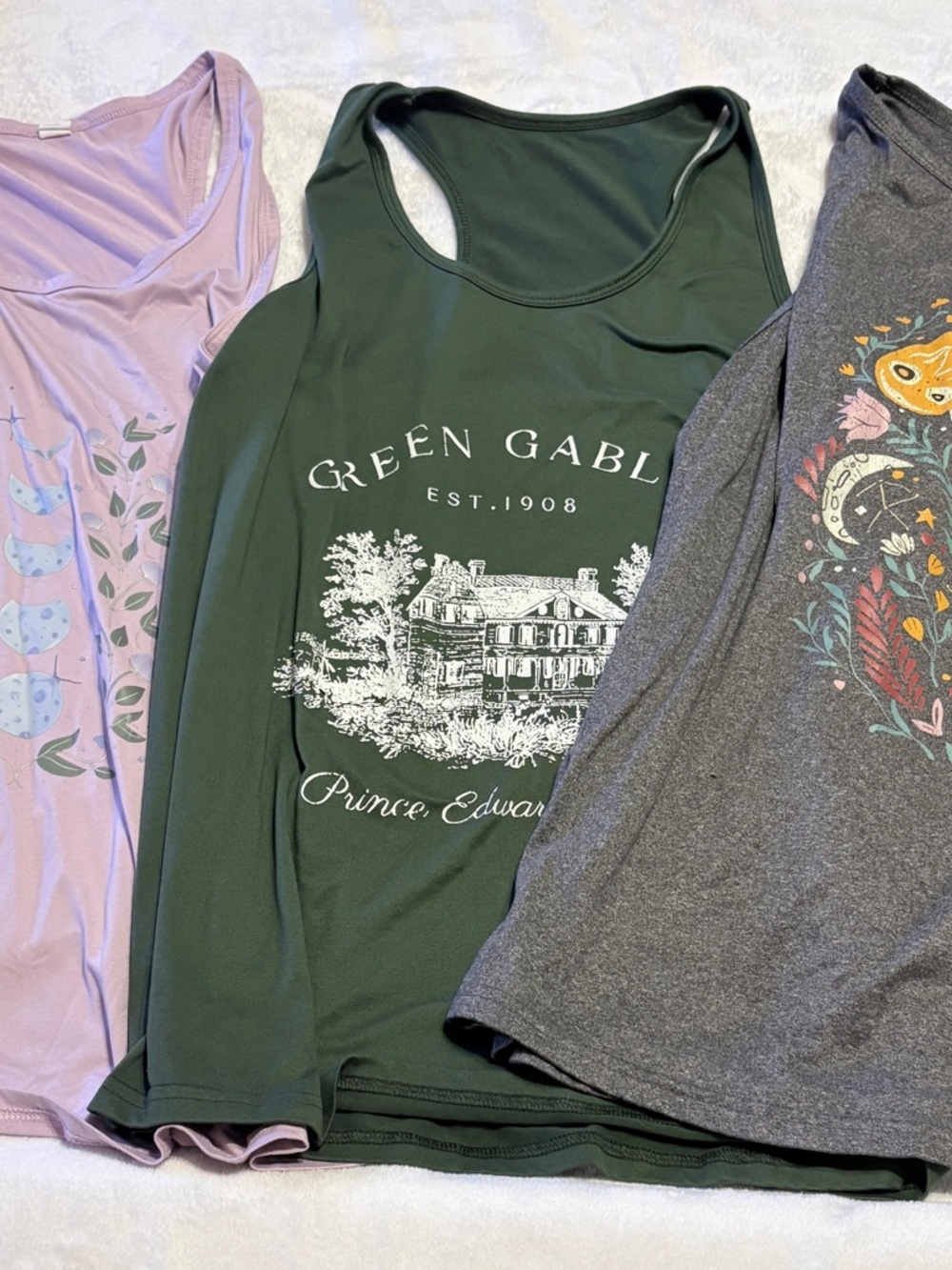 Lot of 3 Graphic Workout Tanks